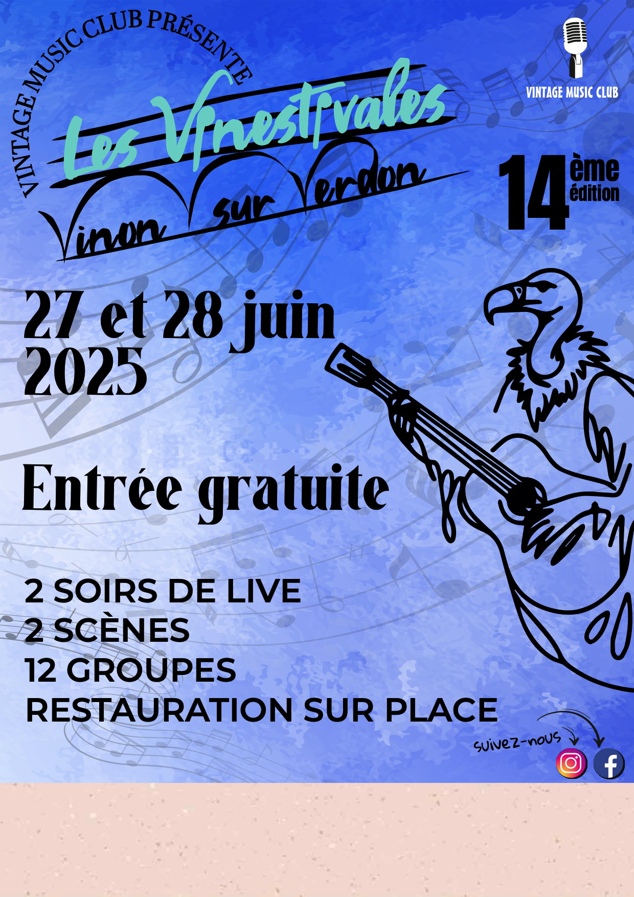 AFFICHE VINESTIVALES - ECHO DE VINON 2025 AFFICHE VINESTIVALES - ECHO DE VINON 2025